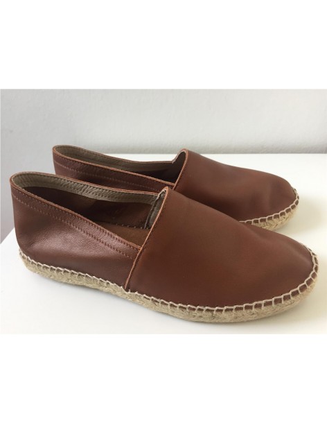 ALPARGATA DE PIEL CUERO