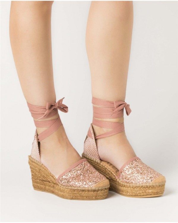 VALENCIANA PLATAFORMA GLITTER VIDORRETA